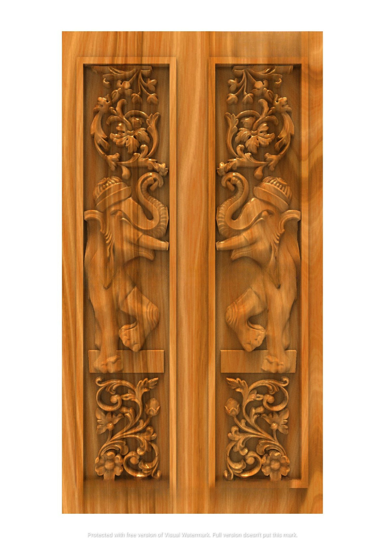 GSK DELITE DOORS - DL-34 Divine Carved Relief CNC Design